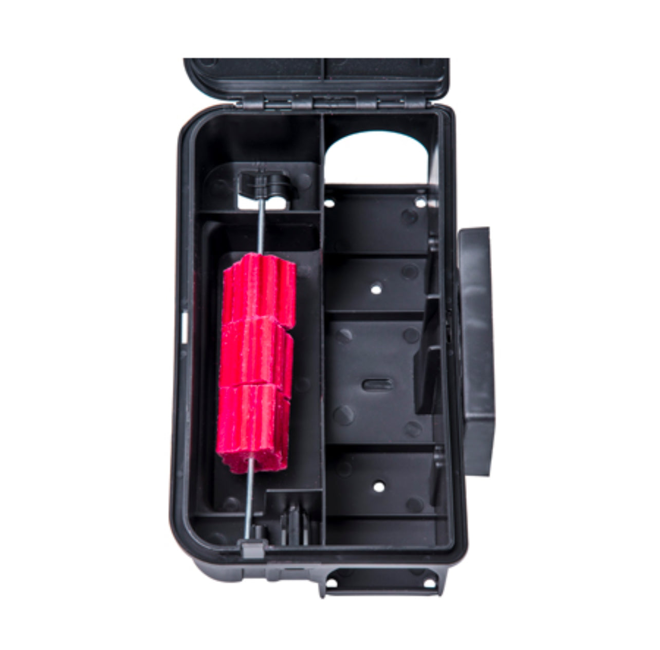 Erogatore di sicurezza per esche rodenticide.