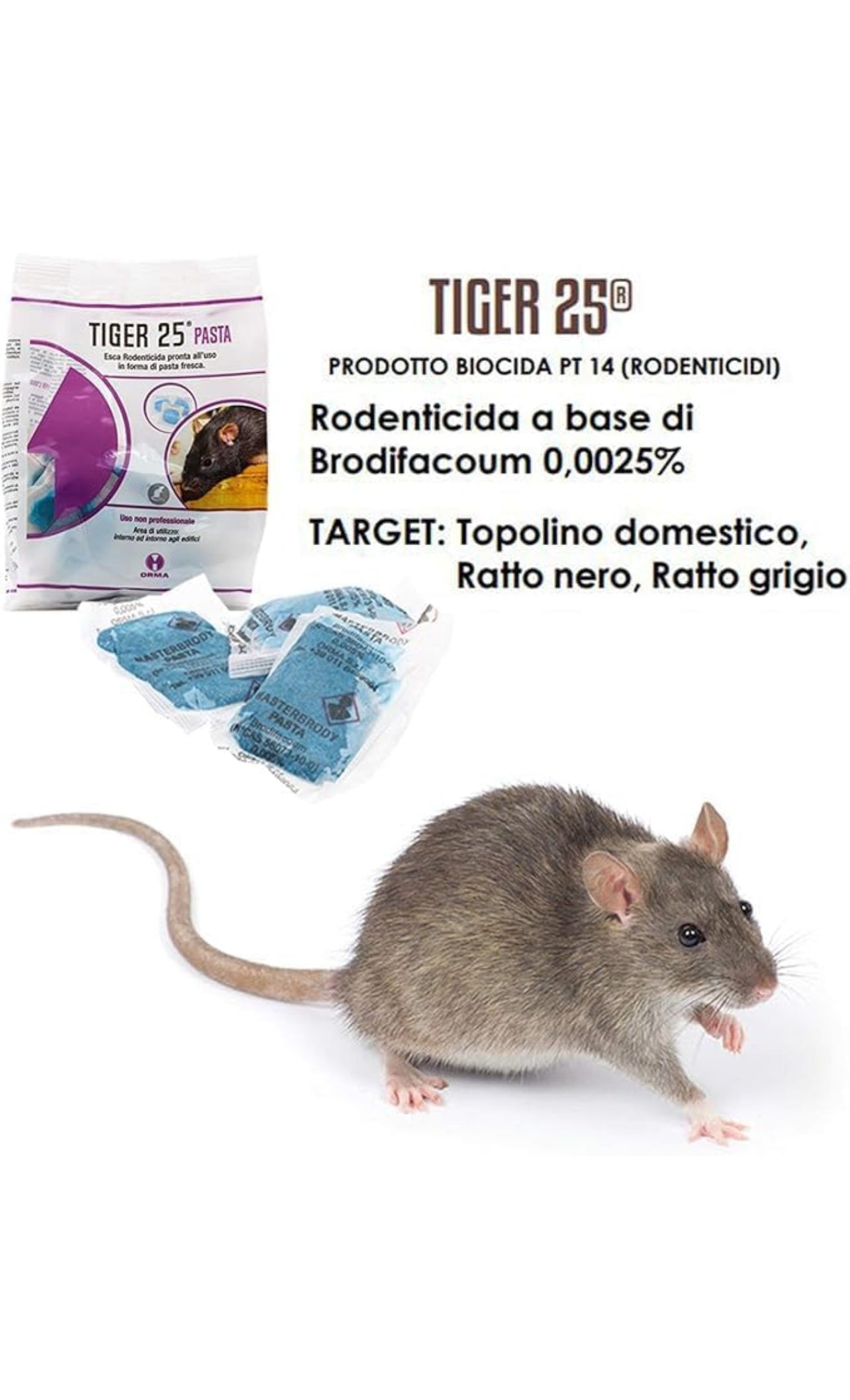 Tiger 25 pasta veleno topi