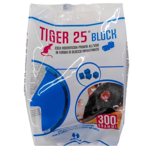 Tiger 25 block veleno topi in blocchi